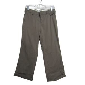 Dockers Favorite Fit Khaki Crop‎ Pants Womens sz 4PM Neutral Minimalist Chino